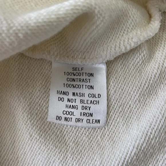 All:Row || Crewneck Long Sleeve Cotton Cream Sweater size Small - Picture 7 of 7
